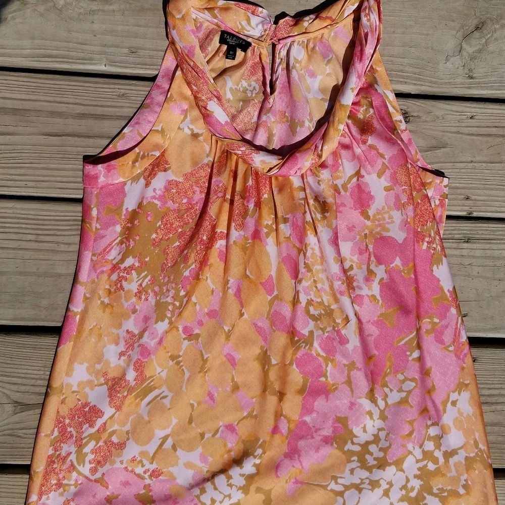 Talbots Floral Sleeveless Top Size 8P